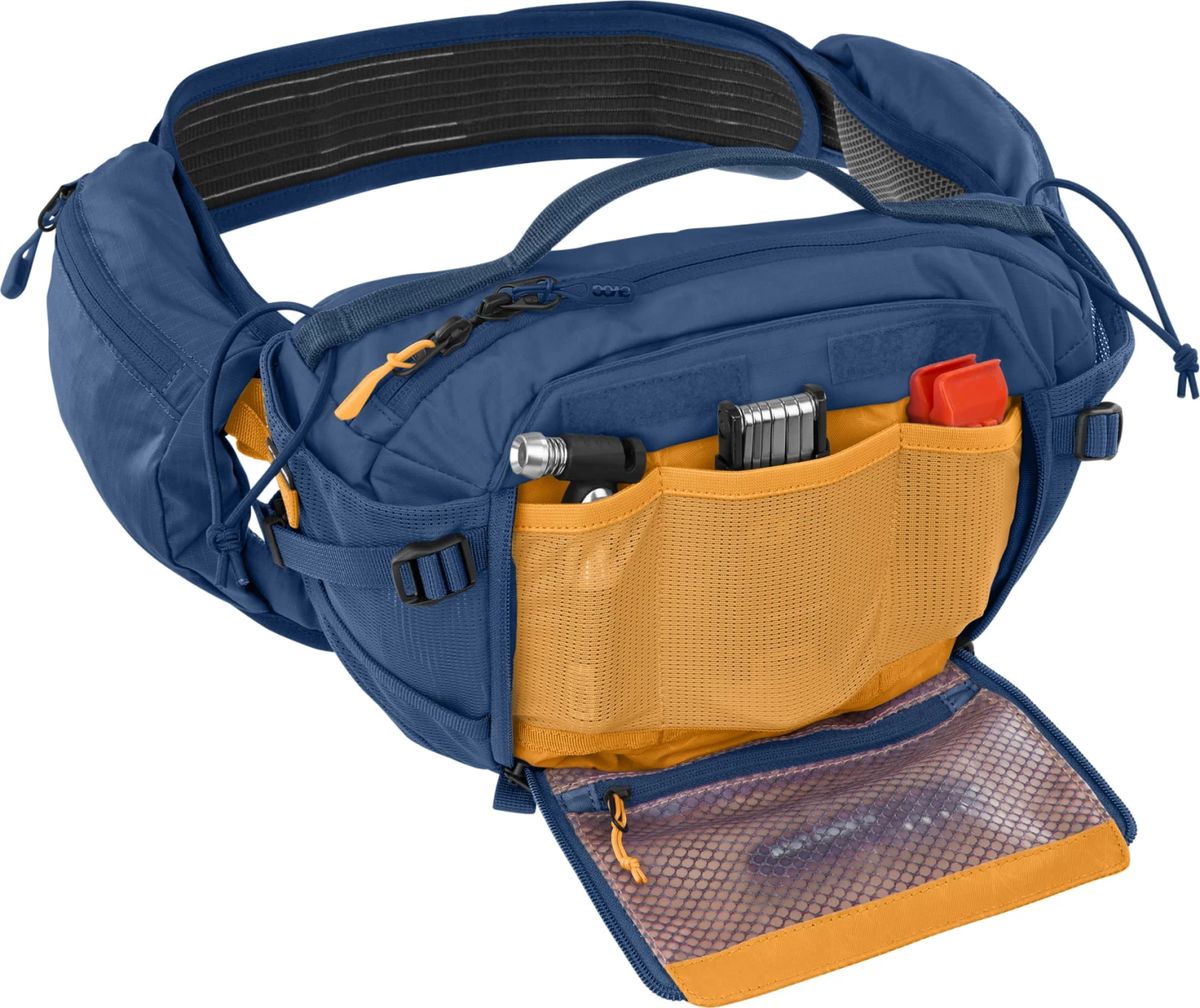Evoc Hip Pack Pro 3l + 1,5l Trinkblase Hüfttasche - Denim 5 Evoc Hip Pack Pro 3l + 1,5l Trinkblase Hüfttasche - Denim – Bild 3