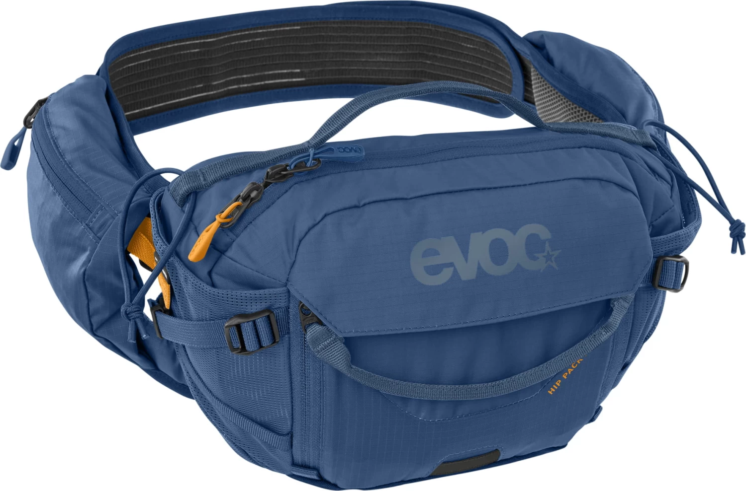 Evoc Hip Pack Pro 3l + 1,5l Trinkblase Hüfttasche - Denim 3 Evoc Hip Pack Pro 3l + 1,5l Trinkblase Hüfttasche - Denim