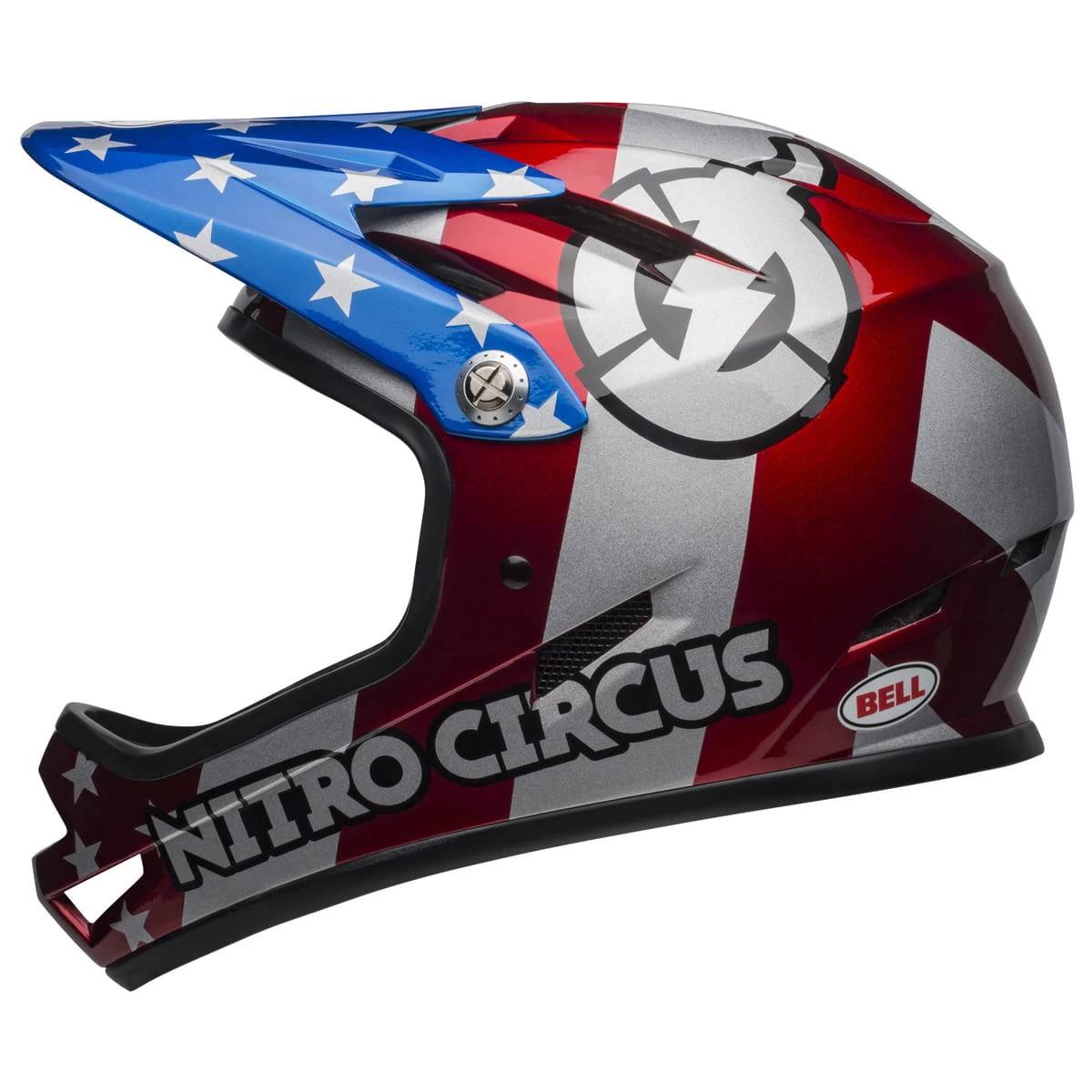 Bell Sanction Nitro Circus - Helm - Rot/Silber/Blau 4 Bell Sanction Nitro Circus - Helm - Rot/Silber/Blau – Bild 2