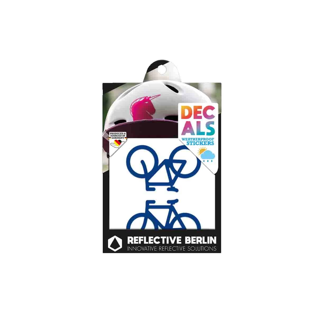 Reflective DECAL - Bicycles - Blau 3 Reflective DECAL - Bicycles - Blau