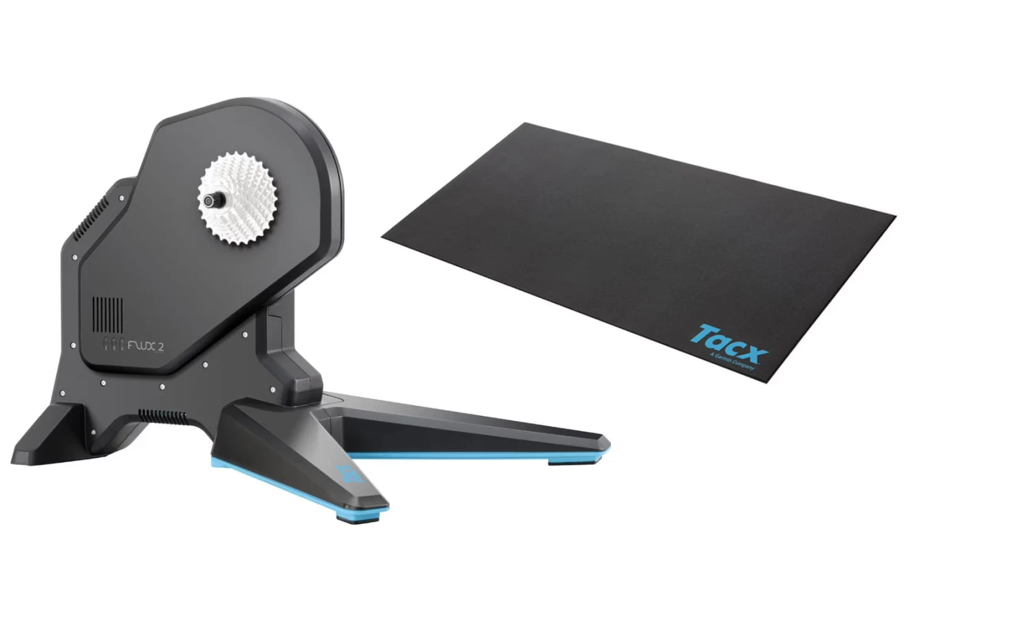 TACX Flux 2 Smart-Trainer Heimtrainer + Trainingsmatte Für Rollentrainer 3 TACX Flux 2 Smart-Trainer Heimtrainer + Trainingsmatte Für Rollentrainer