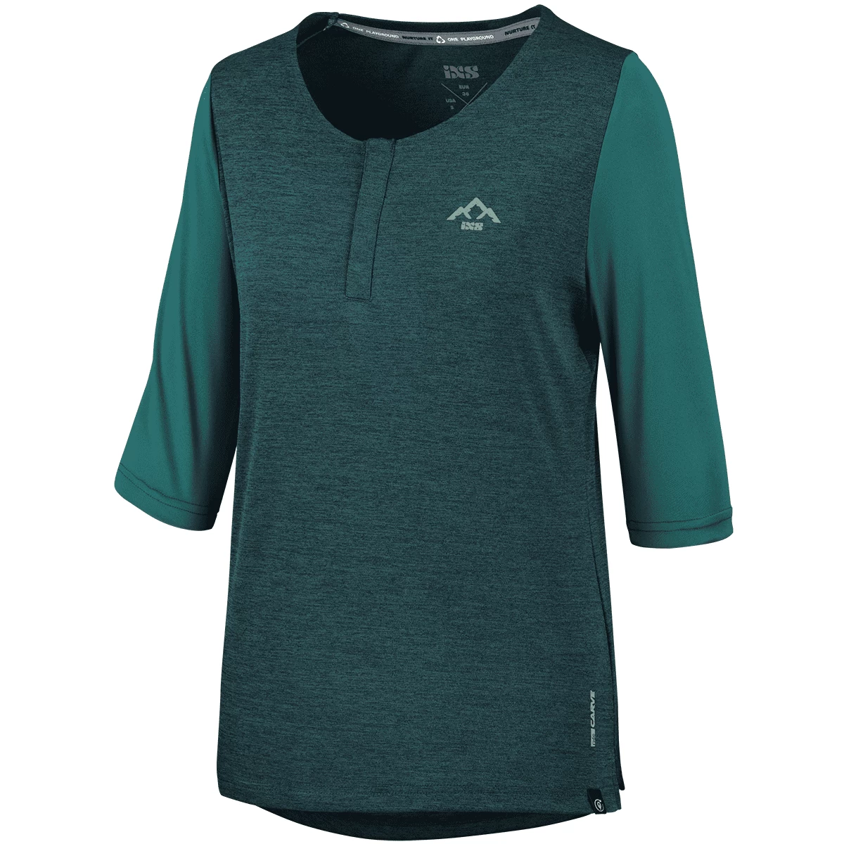 IXS Carve X Women Henley Everglade-solid Everglade 3 IXS Carve X Women Henley Everglade-solid Everglade
