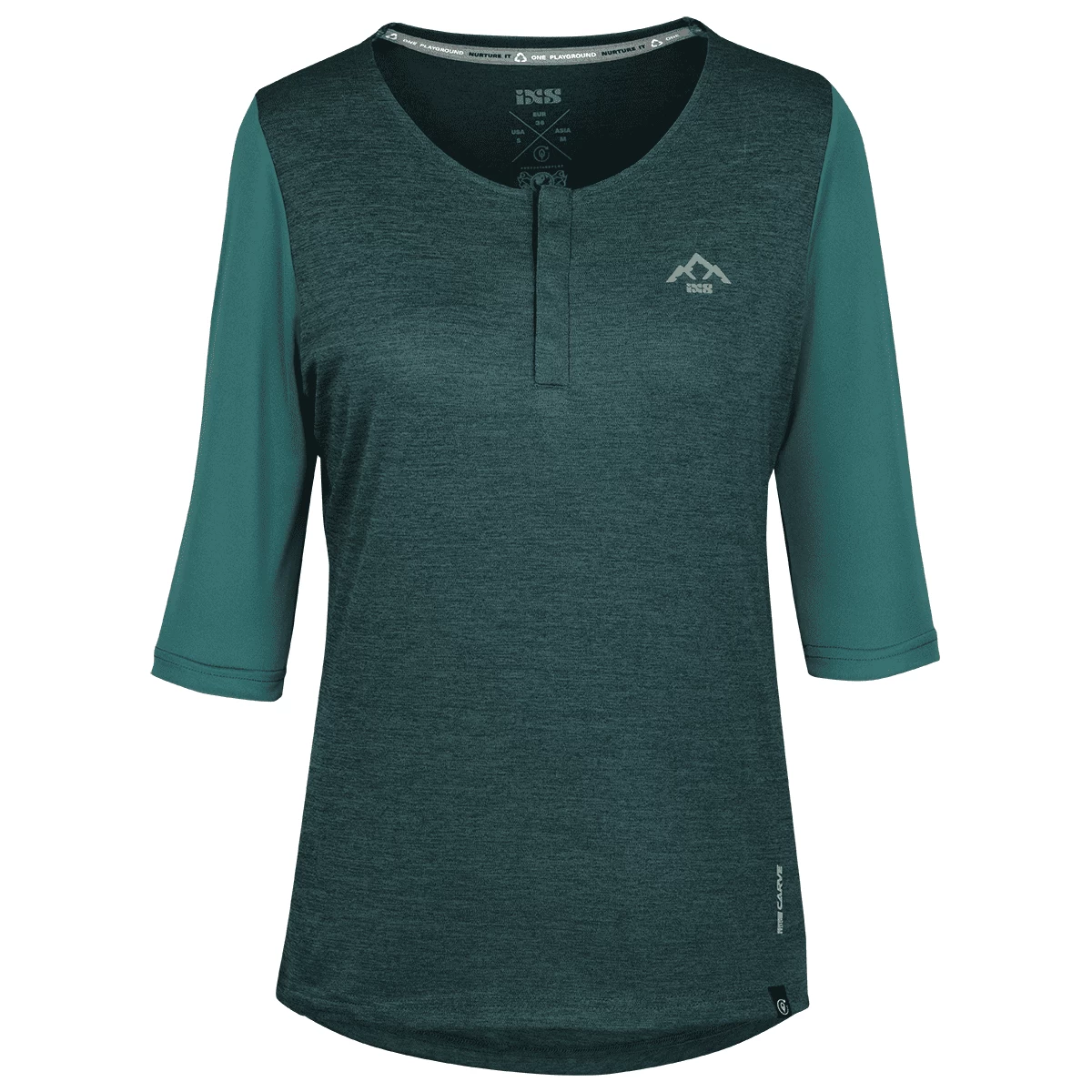 IXS Carve X Women Henley Everglade-solid Everglade 4 IXS Carve X Women Henley Everglade-solid Everglade – Bild 2