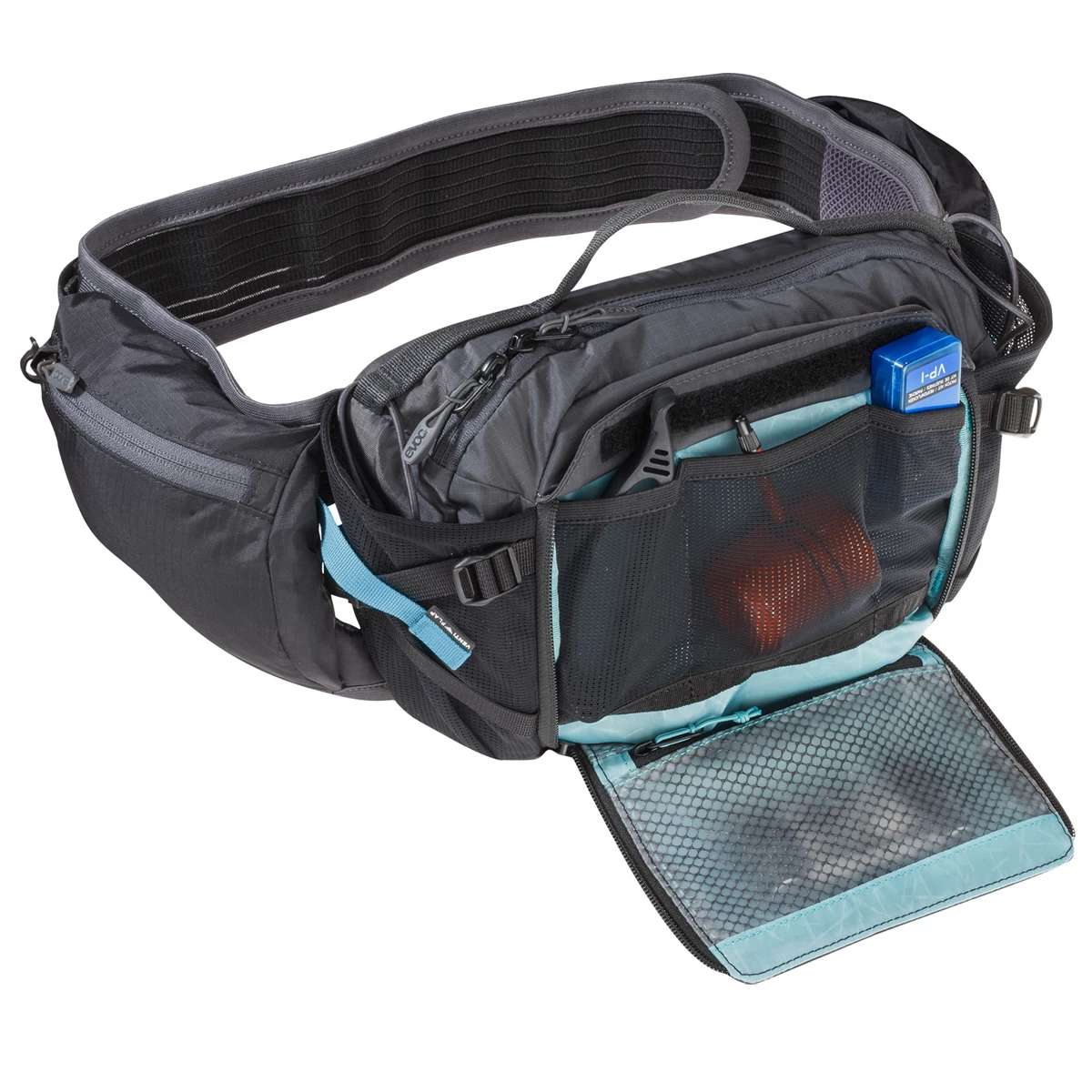 Evoc Hip Pack Pro 3l + 1,5l Trinkblase Hüfttasche - Schwarz/Grau 5 Evoc Hip Pack Pro 3l + 1,5l Trinkblase Hüfttasche - Schwarz/Grau – Bild 3