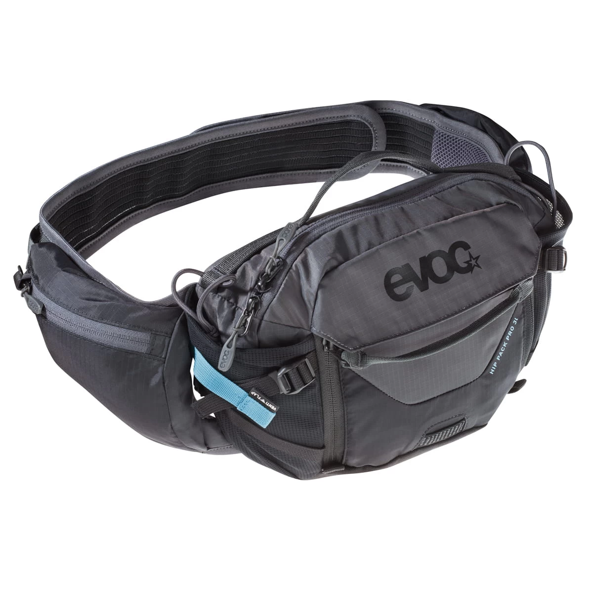 Evoc Hip Pack Pro 3l + 1,5l Trinkblase Hüfttasche - Schwarz/Grau 3 Evoc Hip Pack Pro 3l + 1,5l Trinkblase Hüfttasche - Schwarz/Grau