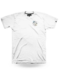LOOSE RIDERS Mens T-Shirts - Shroom Skull White