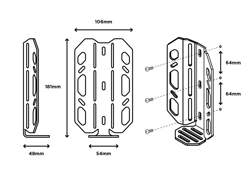 Restrap Carry Cage Halter - Schwarz 15 Restrap Carry Cage Halter - Schwarz – Bild 13