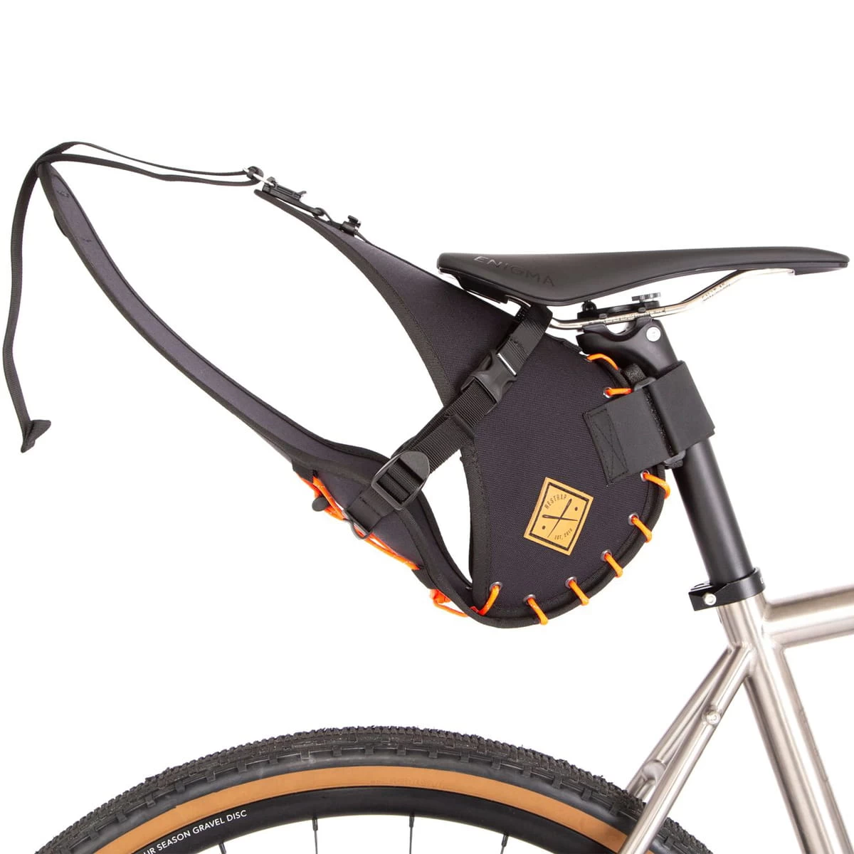 Restrap Satteltasche Mit Drybag - 14 L - Orange 4 Restrap Satteltasche Mit Drybag - 14 L - Orange – Bild 2