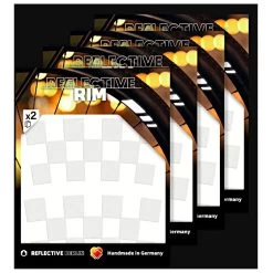Pack Of 4 Reflective Rim Checker - Weiß -Fahrradwelt Verkauf Unbenannt 3nmfXbhYt6FF71