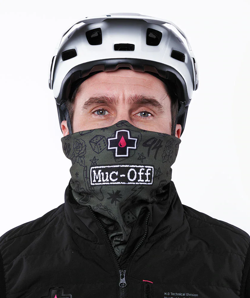 Muc-Off Lightweight Neck Gaiter Halstuch - Grün Punk 6 Muc-Off Lightweight Neck Gaiter Halstuch - Grün Punk – Bild 4