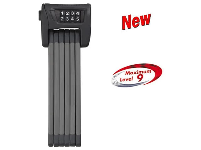 Abus Bordo Combo 6100 Zahlen-Faltschloss 90 Cm, Schwarz ST 3 Abus Bordo Combo 6100 Zahlen-Faltschloss 90 Cm, Schwarz ST