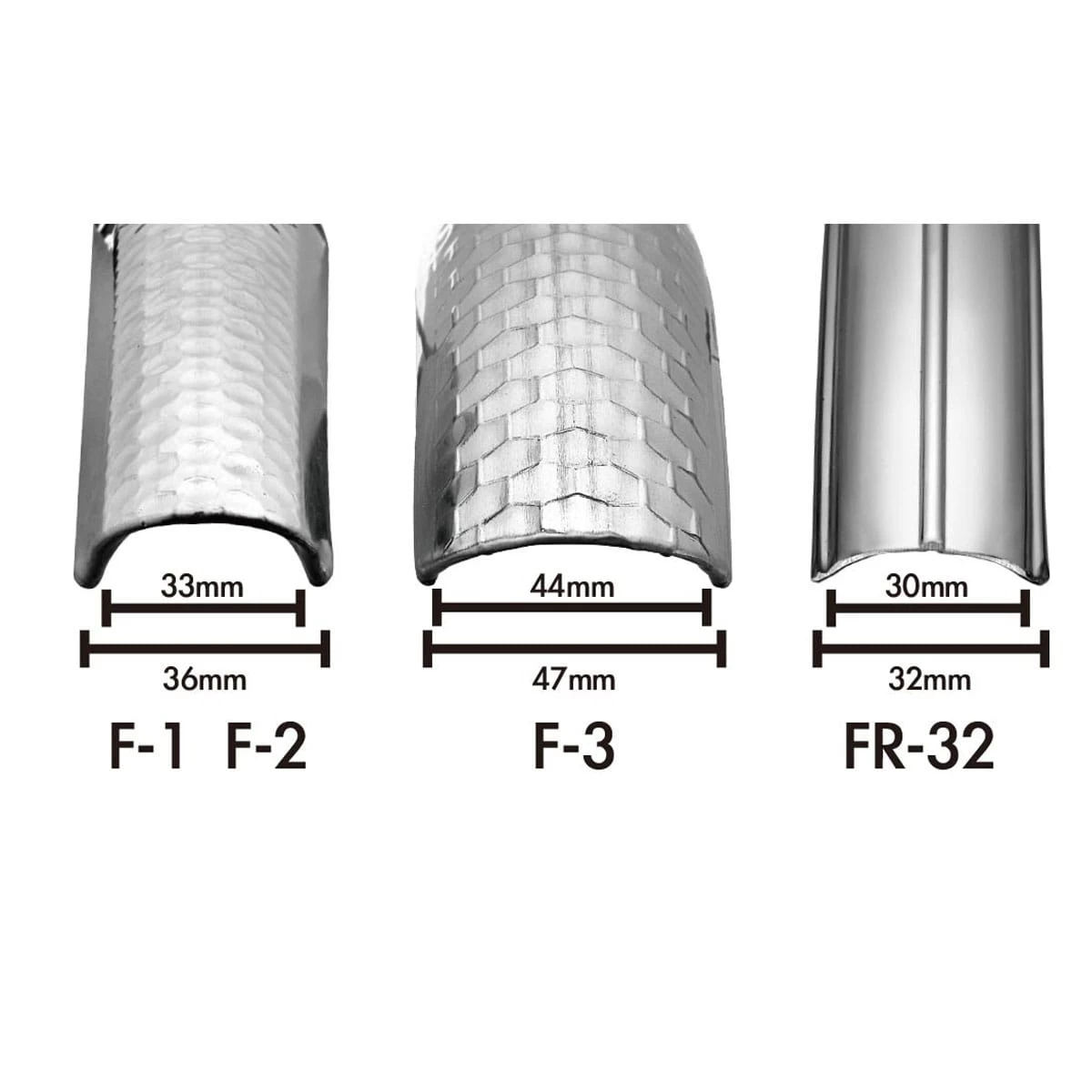 Dia-Compe ENE Schutzblechset F-2 - Silber 4 Dia-Compe ENE Schutzblechset F-2 - Silber – Bild 2
