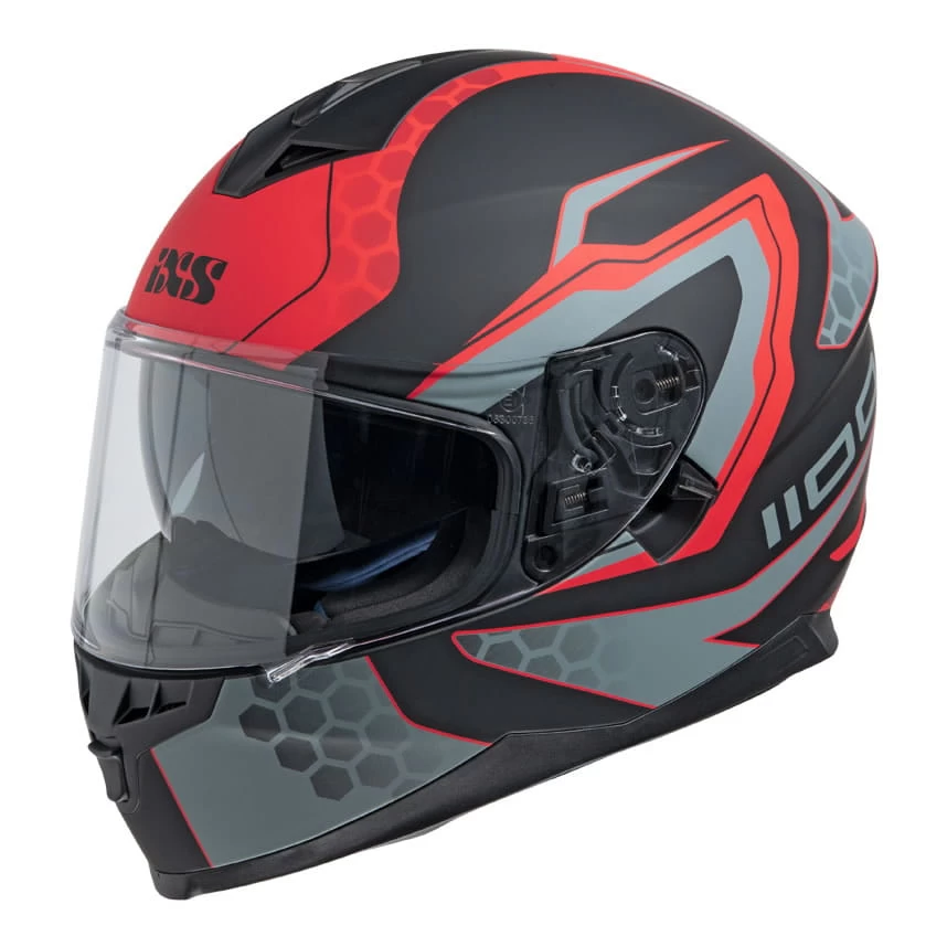 IXS 1100 2.2 Motorradhelm - Schwarz Matt-rot 3 IXS 1100 2.2 Motorradhelm - Schwarz Matt-rot