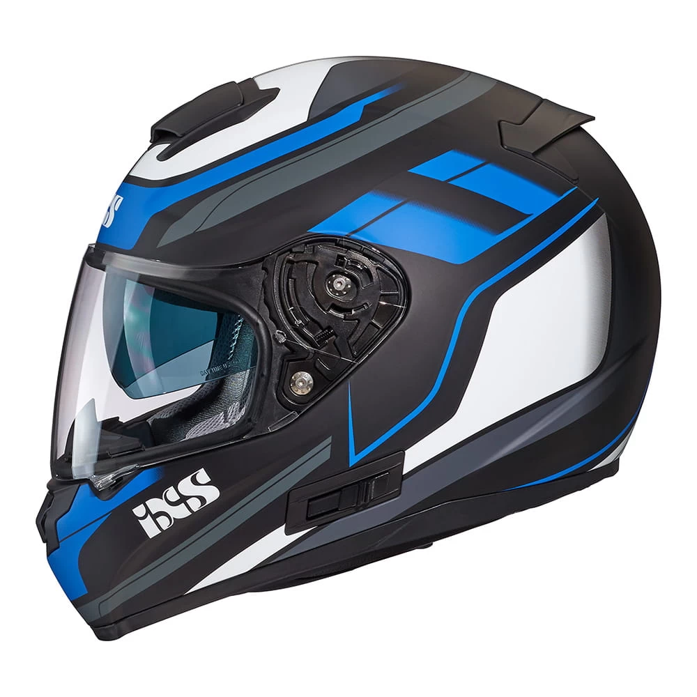 IXS 215 2.0 Motorradhelm Matte Black Blue White 4 IXS 215 2.0 Motorradhelm Matte Black Blue White – Bild 2