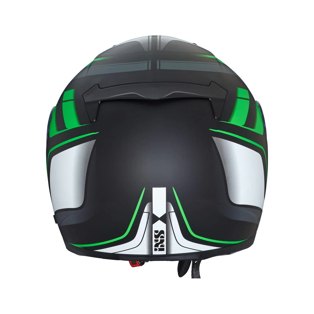 IXS 215 2.0 Motorradhelm Matte Black Green White 5 IXS 215 2.0 Motorradhelm Matte Black Green White – Bild 3