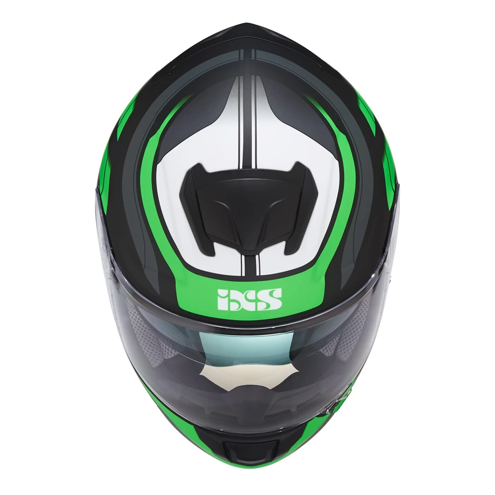 IXS 215 2.0 Motorradhelm Matte Black Green White 6 IXS 215 2.0 Motorradhelm Matte Black Green White – Bild 4