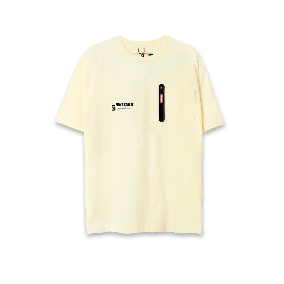SIGNATURE Oversize Pocket T-Shirt - Pale Yellow 3 SIGNATURE Oversize Pocket T-Shirt - Pale Yellow