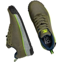 Ride Concepts Tallac Flat Men's Shoe - Olive/Lime 10 Ride Concepts Tallac Flat Men's Shoe - Olive/Lime -Fahrradwelt Verkauf ride concepts mtb schuhe bike shoes tallac flat 4